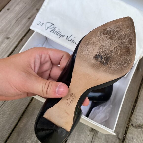 3.1 Phillip Lim Martini Pump Black High Heels Size 36 - Picture 11 of 11